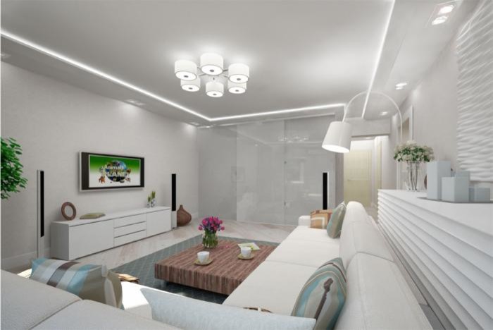 Проект квартиры "Пленительный белый"