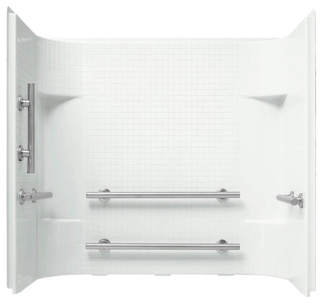 Sterling Vikrell Shower Wall Kit, 6in L x 36in W x 55.13in H
