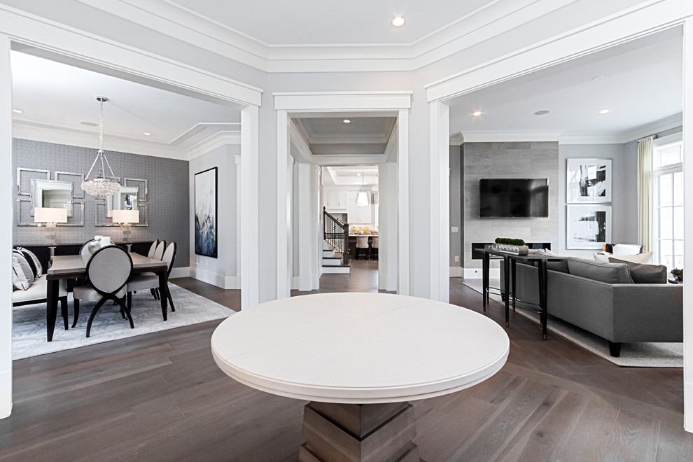Inspiration for a transitional foyer remodel in DC Metro