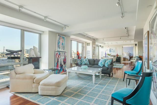 Boston luxury real estate modern-wohnbereich