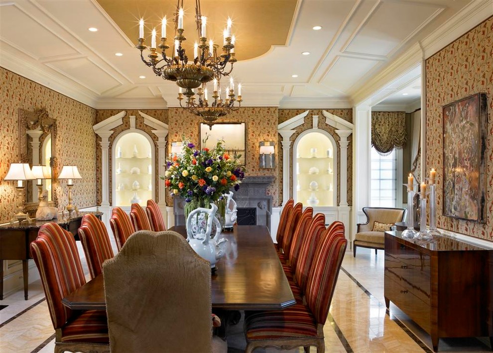 French Chateau Traditional Dining Room Chicago by Michael
