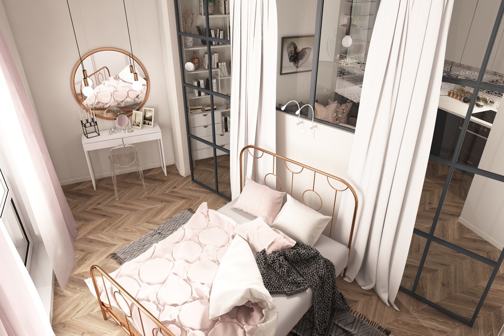 Дизайн-проект однокомнатной квартиры студии, площадью 40,4м.кв., в ЖК «Эталон» д