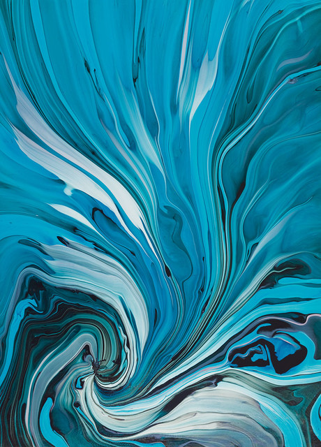 Glass Picture Toughened Wall Art Unique Modern Print Abstract Waves Any Size