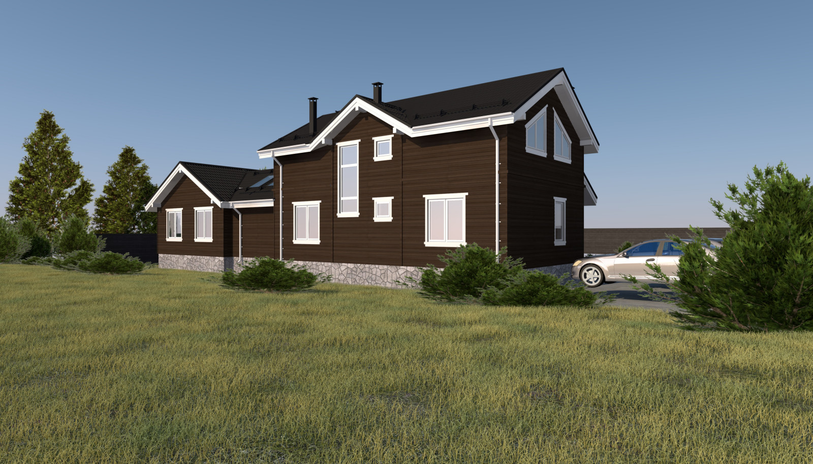 Каркасный дом в Огоньково