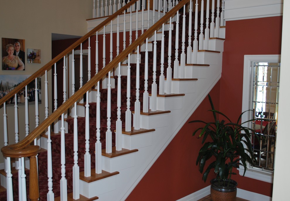 Design ideas for a traditional staircase in Salt Lake City.