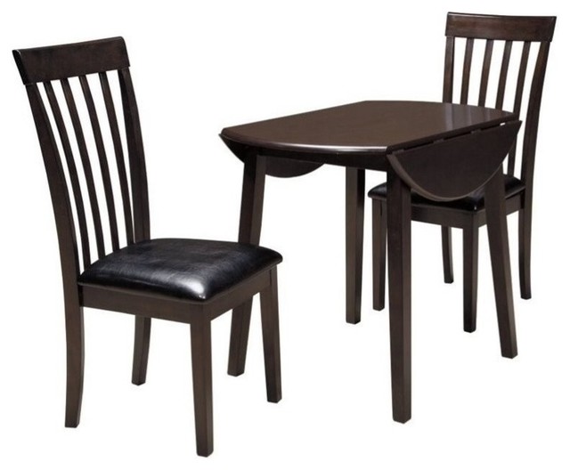 Ashley Furniture Hammis 3 Piece Dining Room Set in Dark Brown