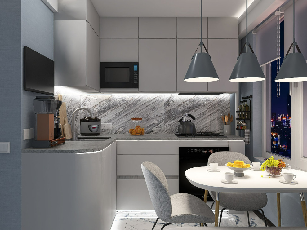 Квартира в старом фонде с балками на потолке