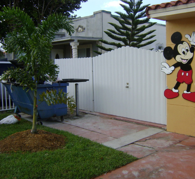 Design ideas for a front yard landscaping in Miami.