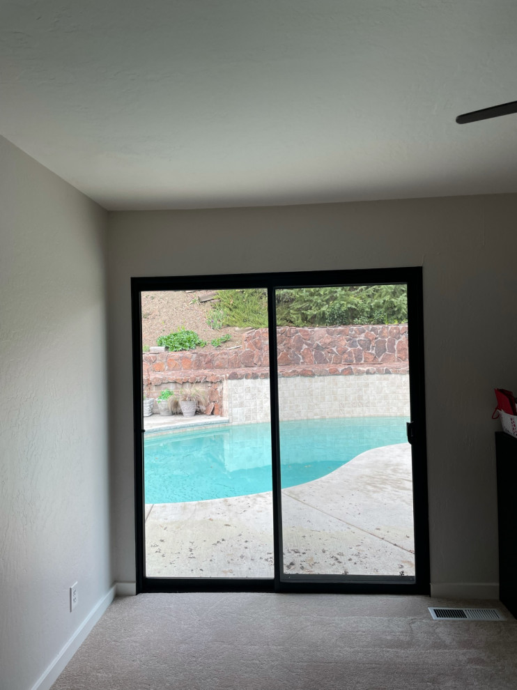 What length curtains should I get for this sliding door?
