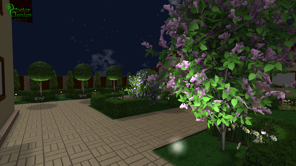 регулярный стиль на маленьком участке