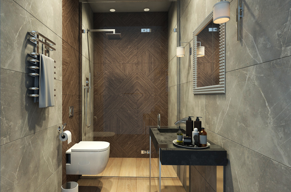 Дизайн проект в стиле  Хай тек  96 кв.м