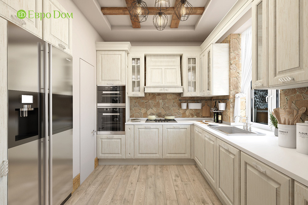 Дизайн интерьера двухкомнатного дома 73 кв. м в стиле шале