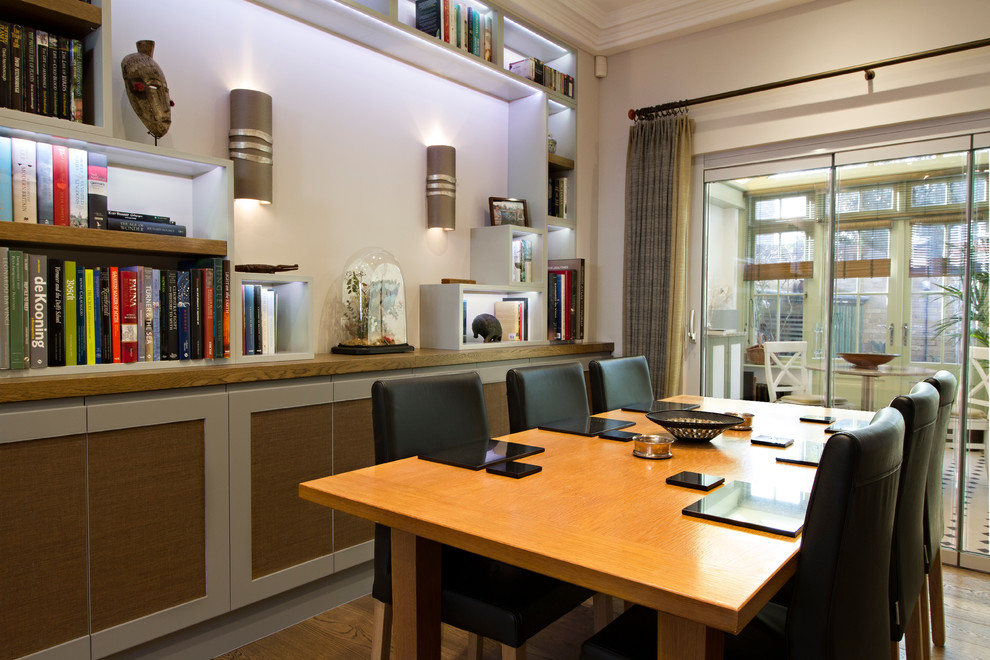 Open Plan Eclectic Living & Dining
