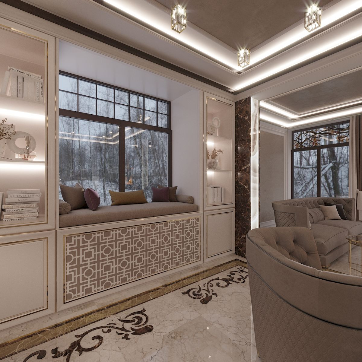 Дизайн таунхауса 100 кв. м в Куркино