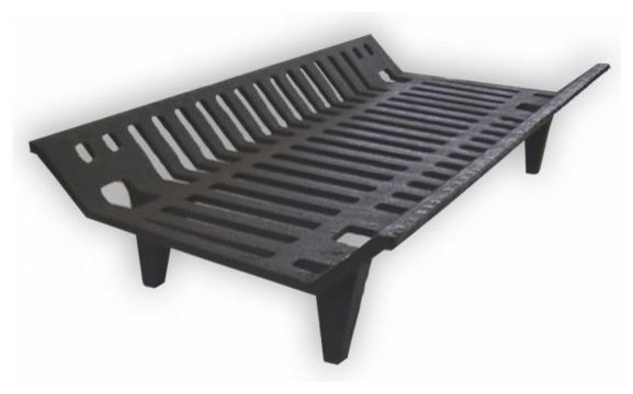 Vestal Cast Iron Fireplace Grate 14 3 4 Deep Black