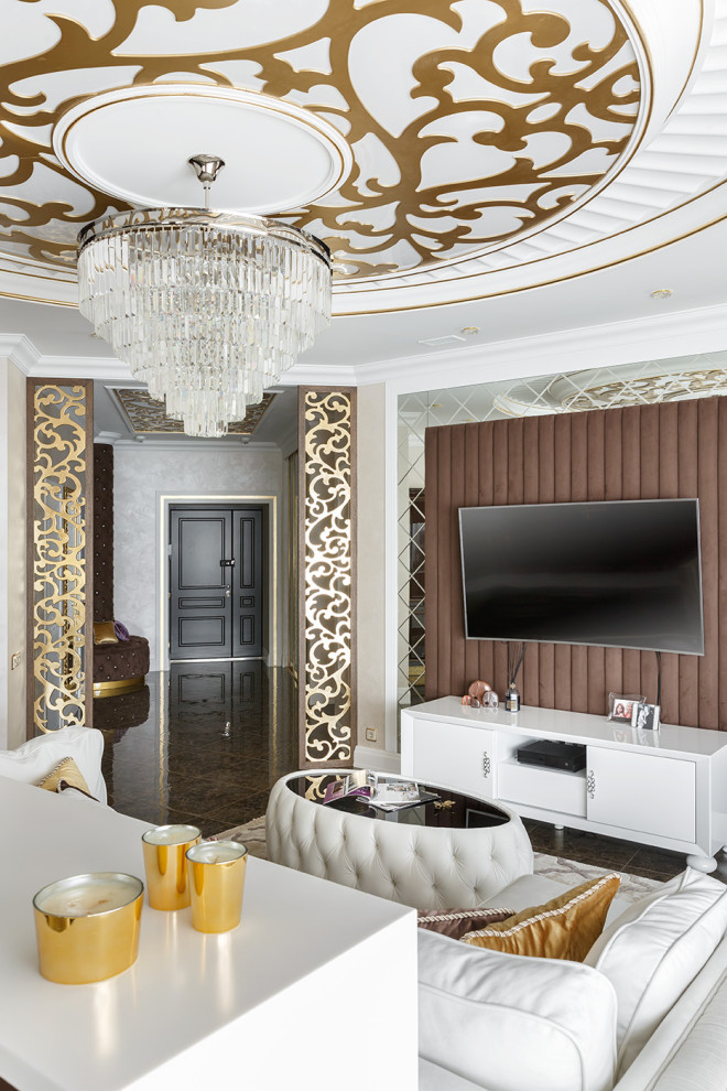 Мебель и мягкие стеновые панели для проекта дизайнера Натальи Резцовой