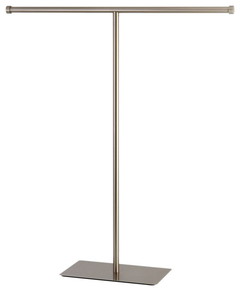 Kingston Brass CC8208 Claremont TShape Towel Rack, Brushed Nickel