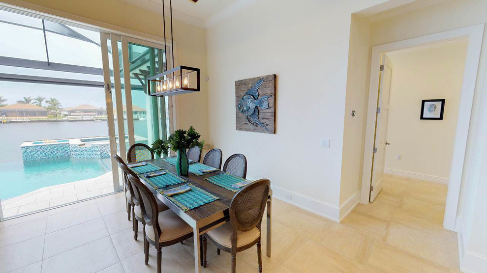 Dining room - transitional dining room idea