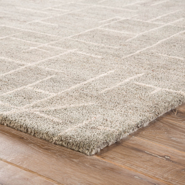 Jaipur Living Etro Handmade Abstract Gray Cream Area Rug Contemporary Area Rugs By Jaipur Living
