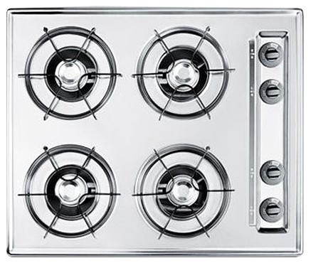 Summit 24 Gas Cooktop With 4 Burners And Gas Spark Ignition