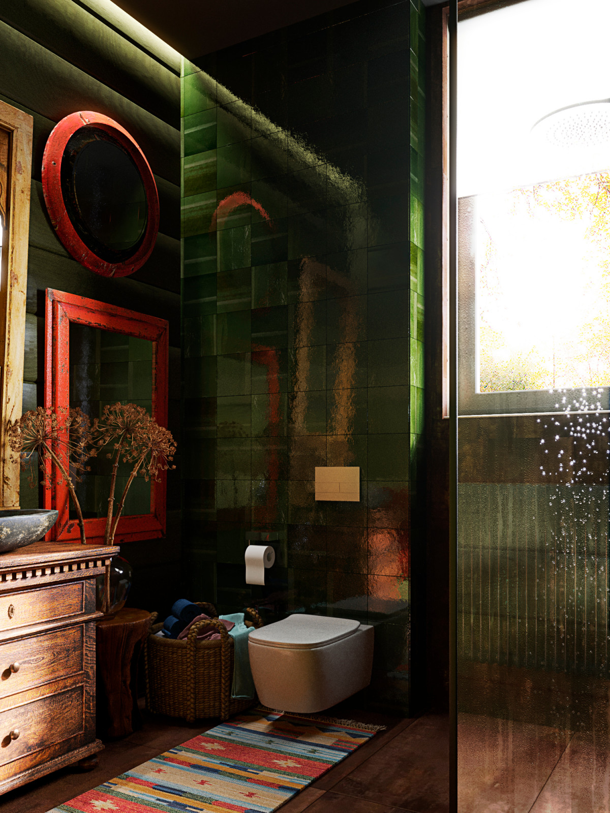 Яркий интерьер дачи на Дубровке