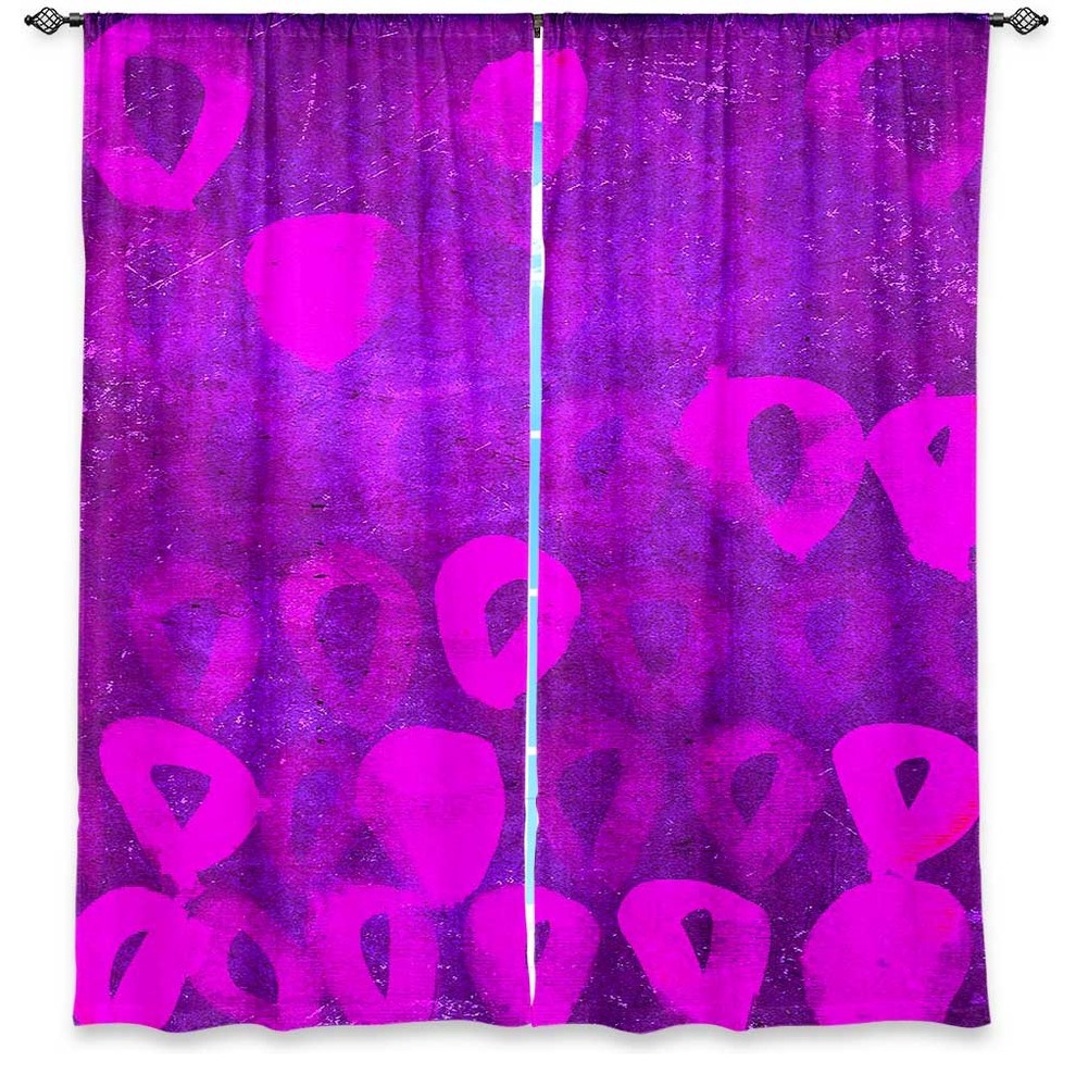 Window Curtains Unlined - Iris Lehnhardt Loops Radiant Orchid