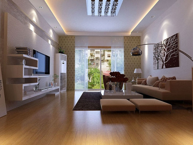 LED Strips in use craftsman-living-room