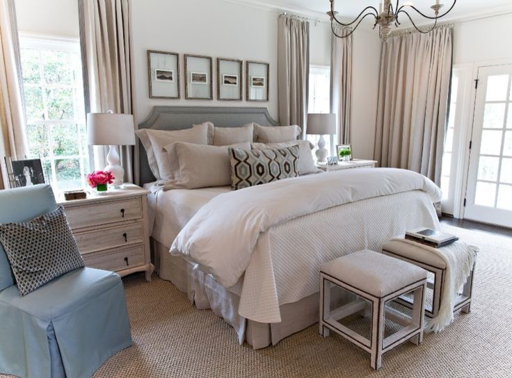 Design ideas for a transitional bedroom in Birmingham.