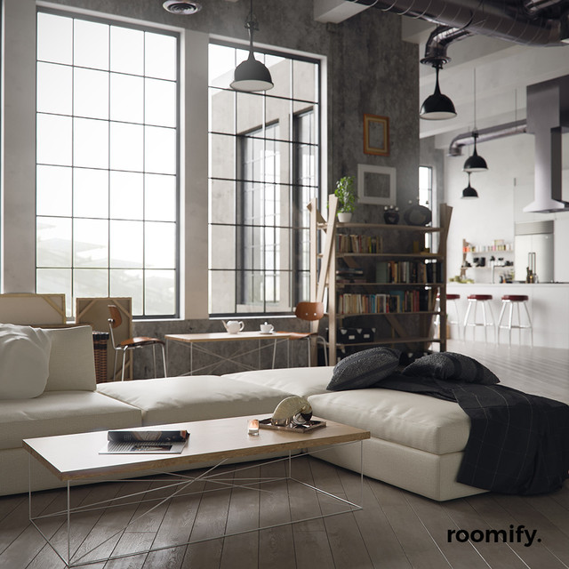 Couchtisch - coffee table industrial-living-room