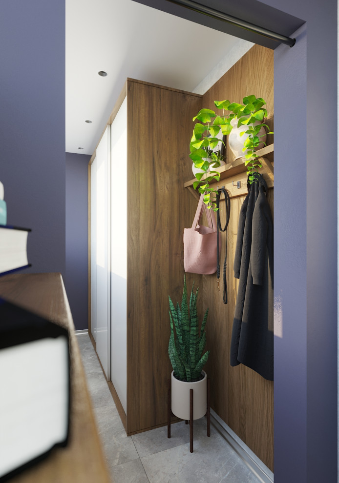 Квартира в оттенках синего для семейной пары