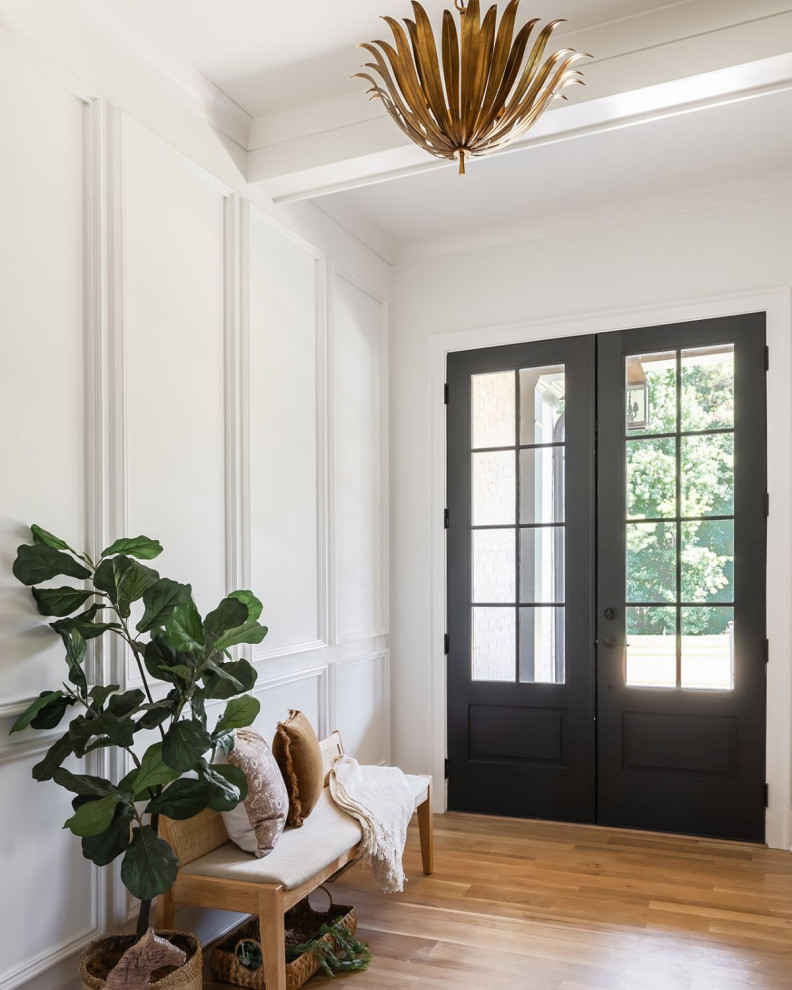 Transitional double front door photo in Atlanta