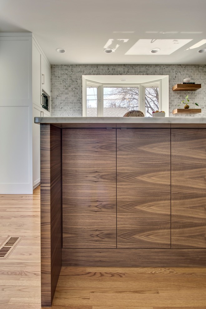 Transitional kitchen photo in Calgary