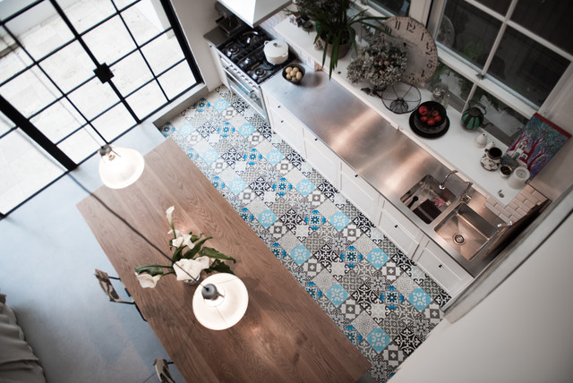 Mosman House Addition to Heritage home middelhavsstil-koekken