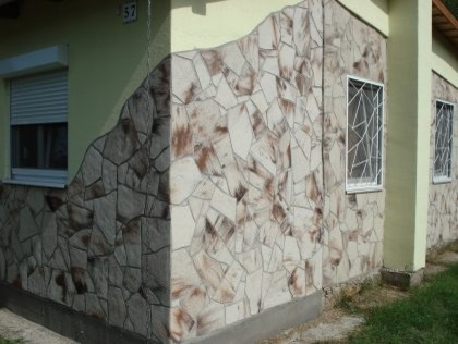 Фасад с гибким камнем