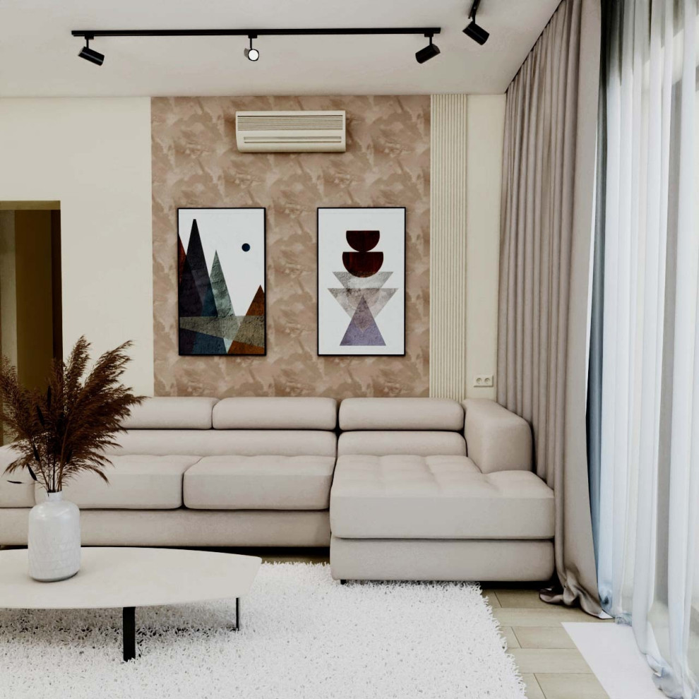 Дизайн кухни-гостиной