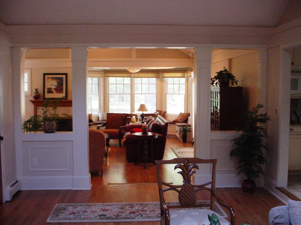 The Family Room entrance flows from the Kitchen and Breakfast Room