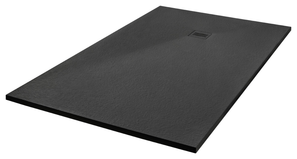 Royal Bath And Marble Shower Base, Era Stone 60''x30" Modern Shower