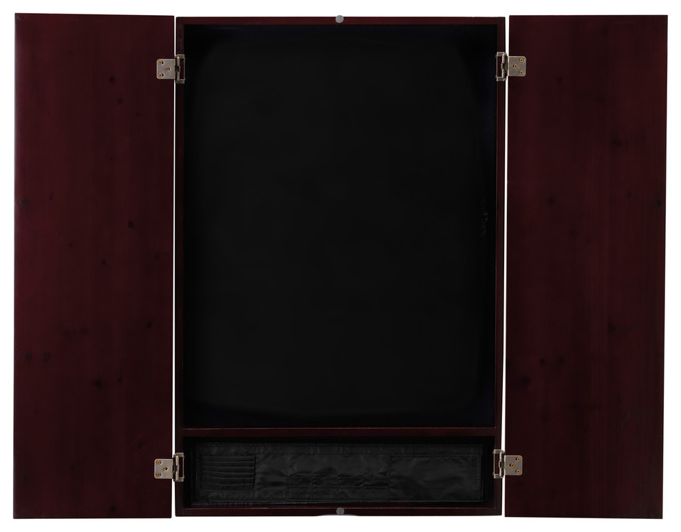 Viper Metropolitan Mahogany Soft Tip Dartboard Cabinet, 25.25"x38.5"