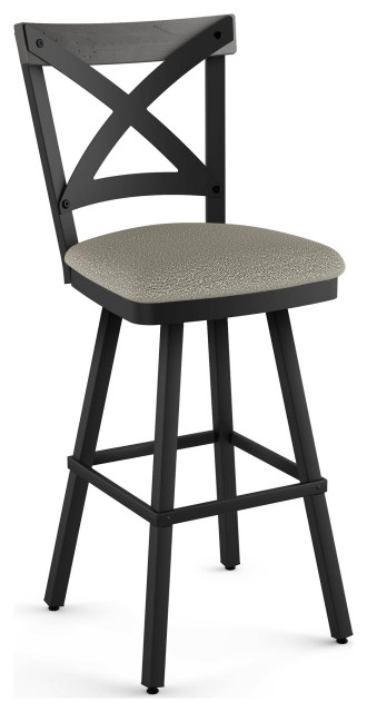 Snider Stool Amisco Snyder Counter and Bar Stool, Bar Height - Industrial - Bar ...