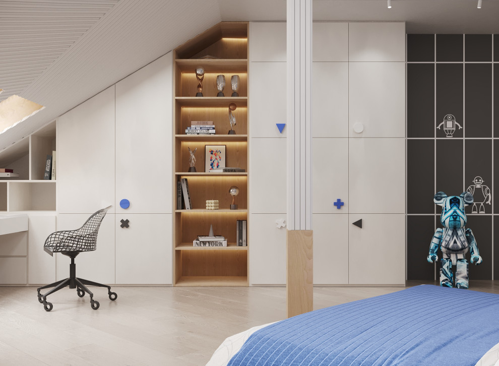 Проект двухуровневой квартиры 180 кв.м с двумя детскими