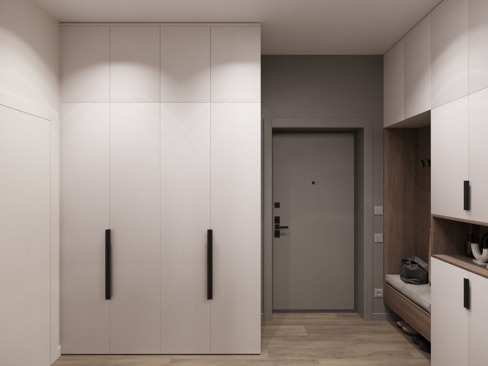 Дизайн интерьера евротрехкомнатной квартиры 65 м2