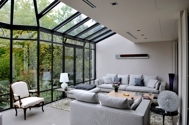 Maison Suresnes modern-wintergarten