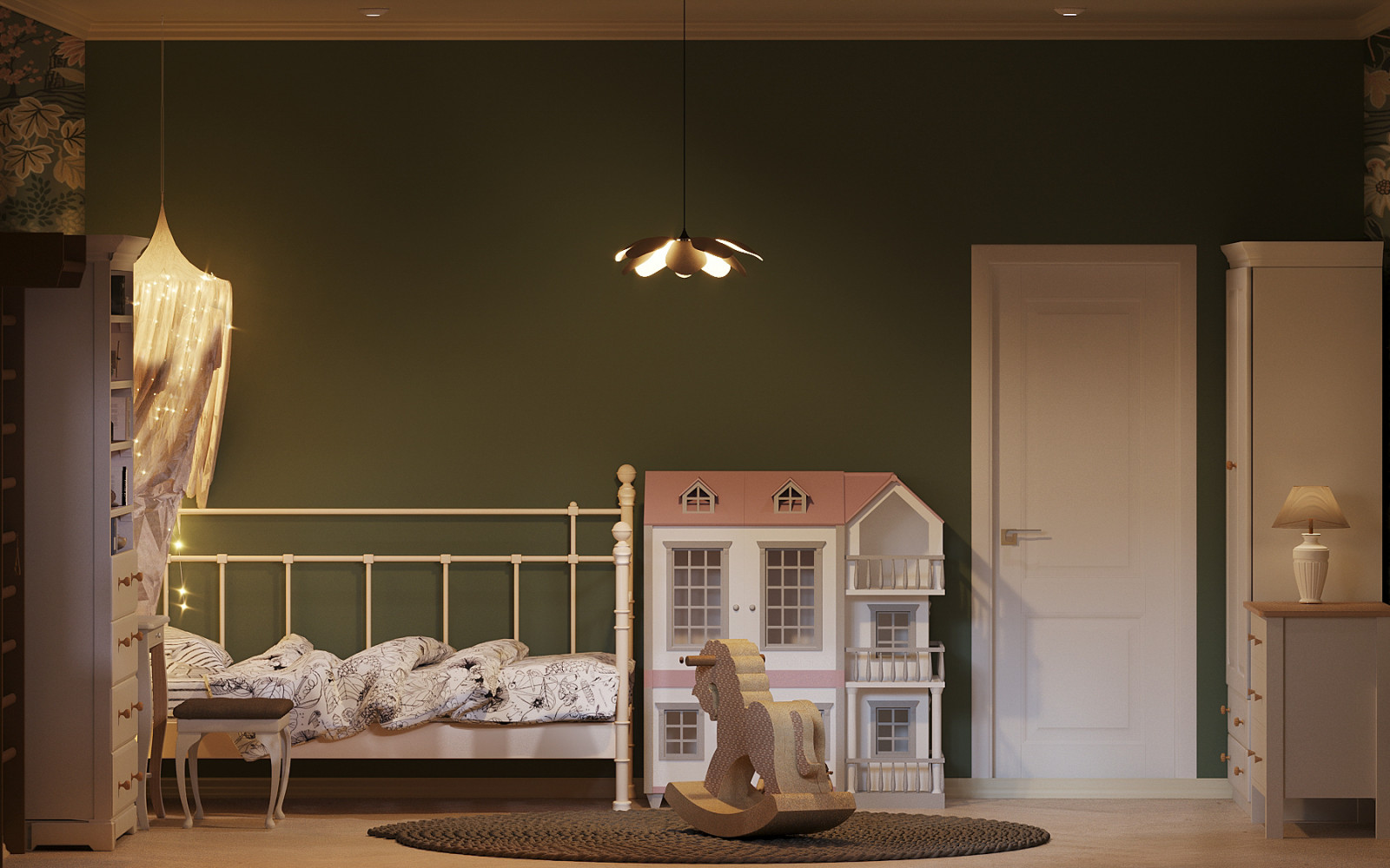 Детская комната для двух девочек