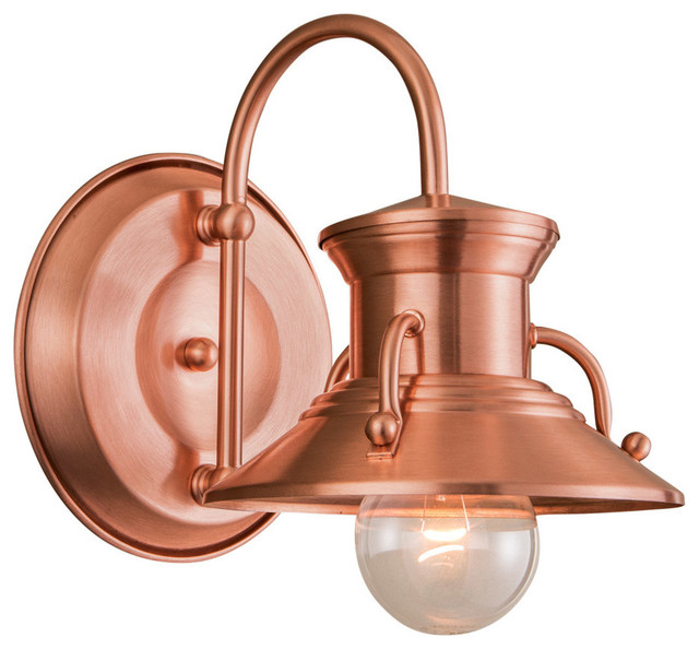 Norwell Lighting Budapest 1 Light Outdoor Wall Copper Budapest 1 Light Outdoor Wall Copper Contemporary Lights