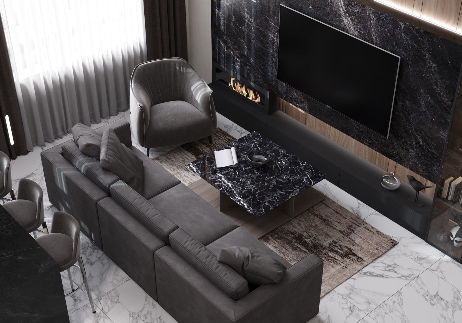 Квартира для супружеской пары и двух взрослых сыновей