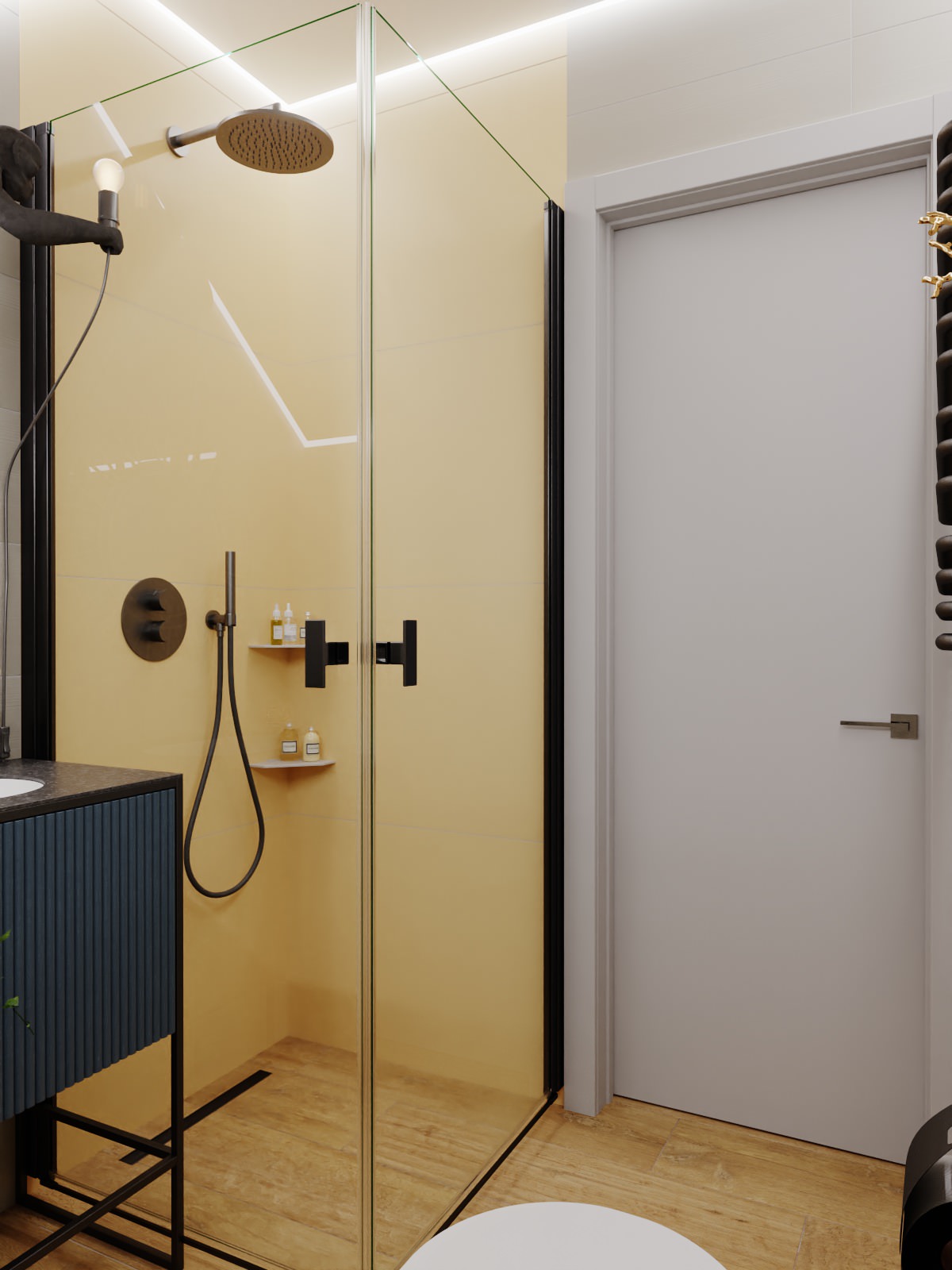 Дизайн-проект санузла с душевой