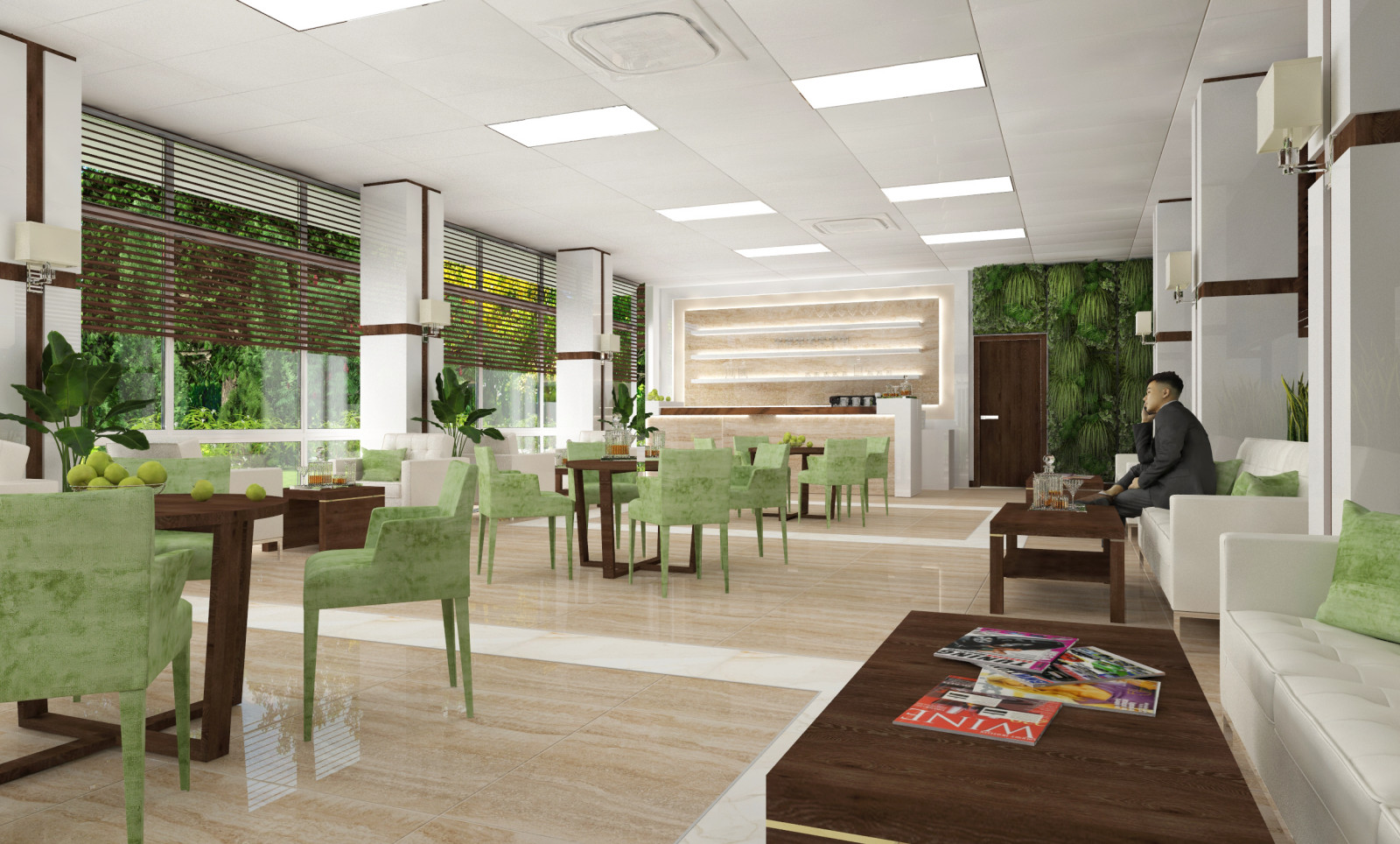 Санаторий (общественные зоны и типовой номер), г. Ялта