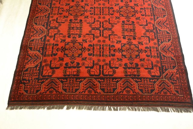 Tribal Unkhoi Oriental Rug, 5'x6'4"