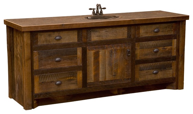 Barnwood Vanity Without Top 72 Sink, Farmhouse Bathroom Vanity Without Sink