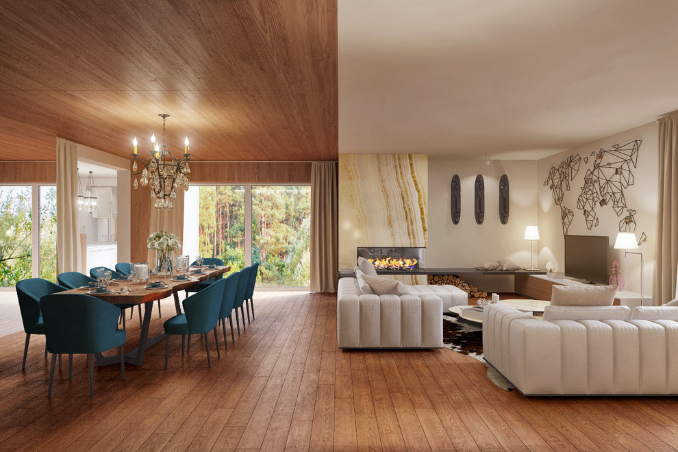 Дом в лесу для постоянного проживания.